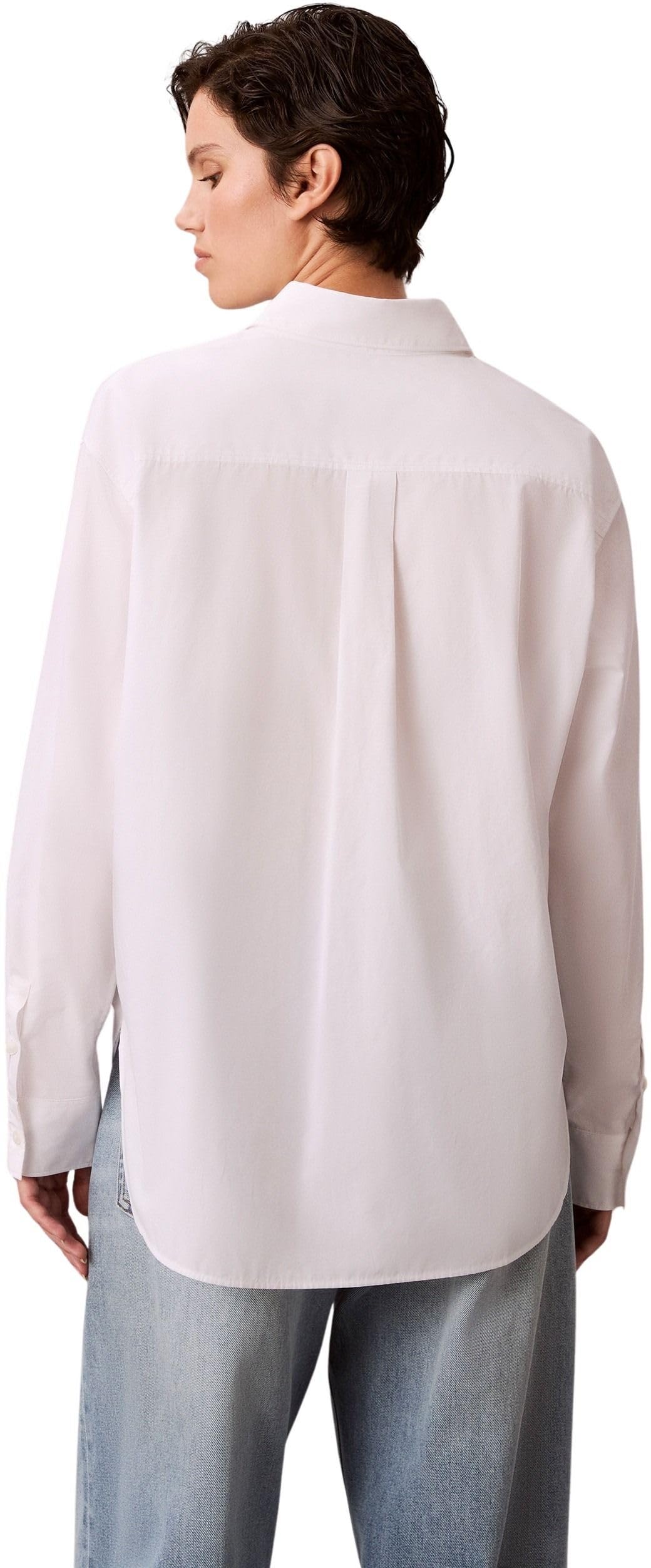 Calvin Klein Cotton Poplin Relaxed Shirt Wove Lv047f147g Altre Camicie Donna