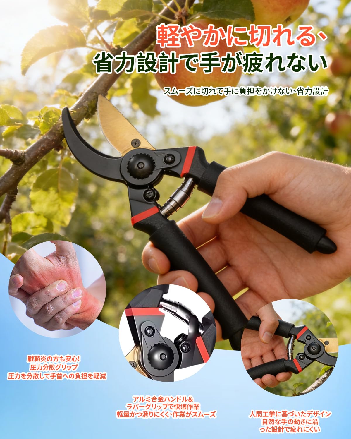 Amazon | 【2025人気庭師推薦・プロ造園士監修】剪定鋏 剪定バサミ SK5