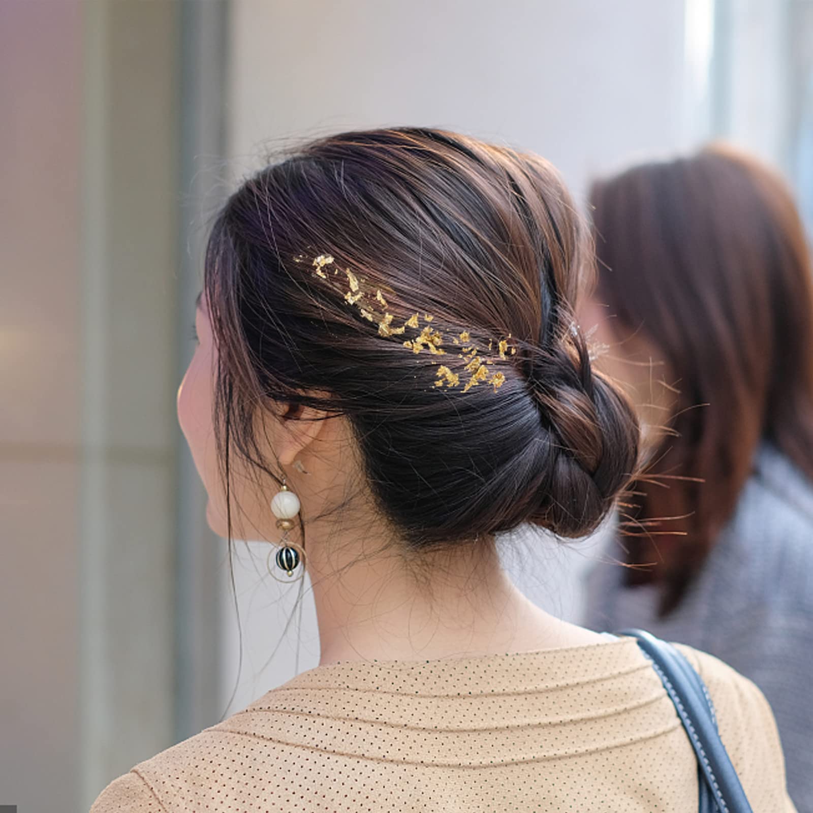 Amazon | 金箔 金箔シート ヘア用 金箔フレーク 金箔 髪 ネイル用