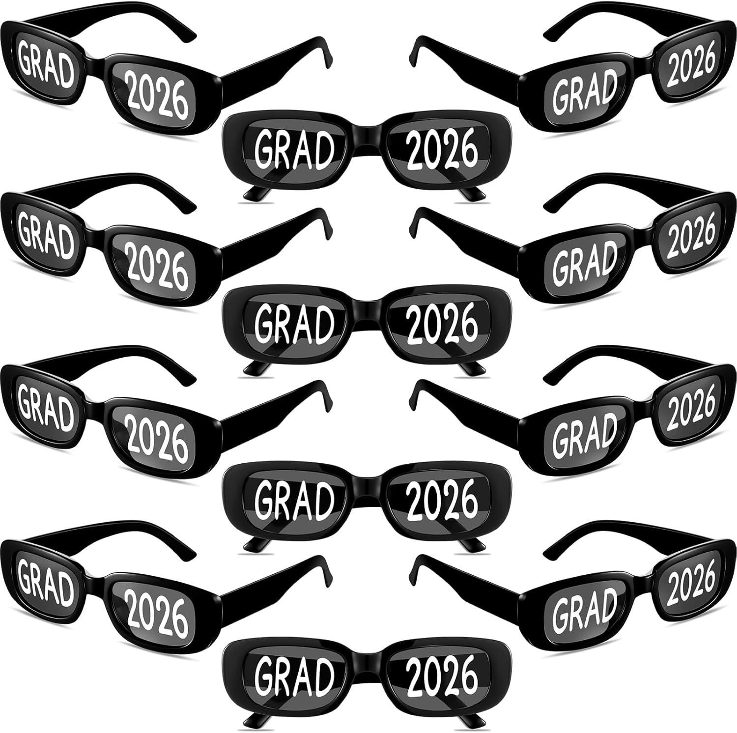 2026 Graduation Glasses Grad 2026 Sunglasses Bulk Plastic Eyeglasses Graduation Party Supplies Photo Props