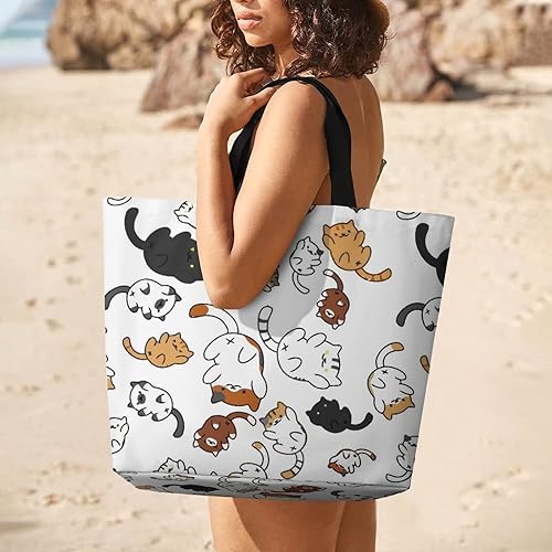 Miniatura 7 de Bolsa portátil de comestibles, bolsa de hombro reutilizable para comestibles, bolsas de compras reutilizables de gran capacidad