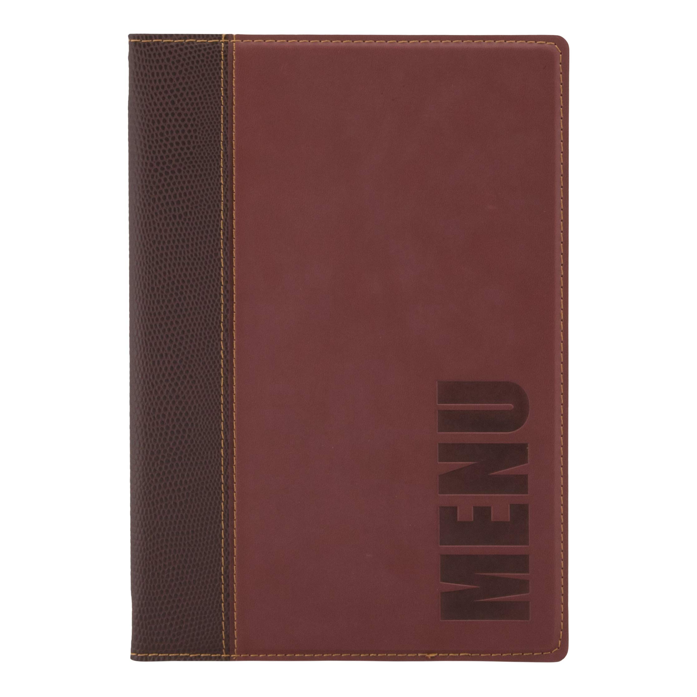 Securit Protège-menu Simili cuir de la Gamme Tendance - A5, 1 Double Insert Inclus (présente 4 Pages A5)