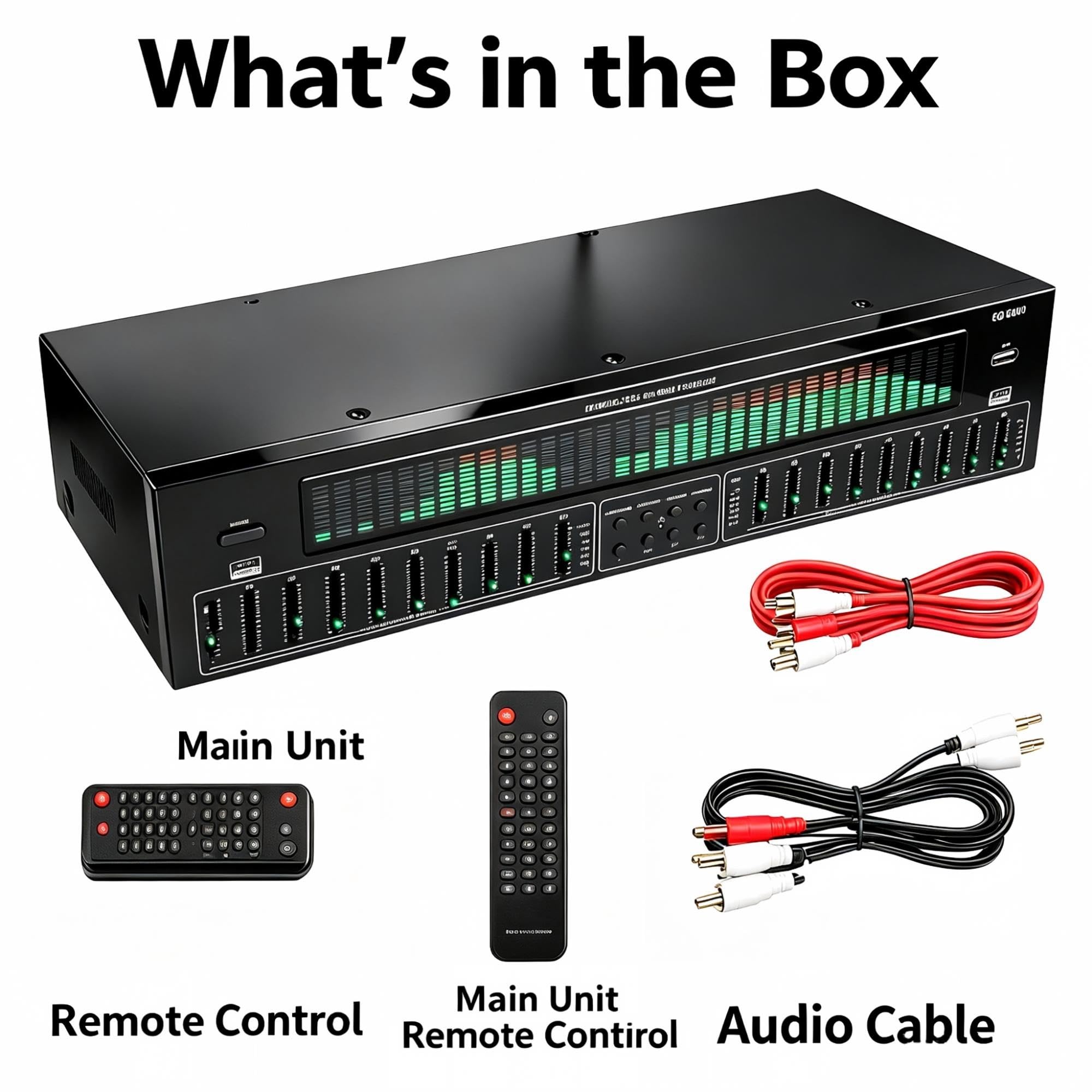 Ecualizador de audio for estudio de grabación
