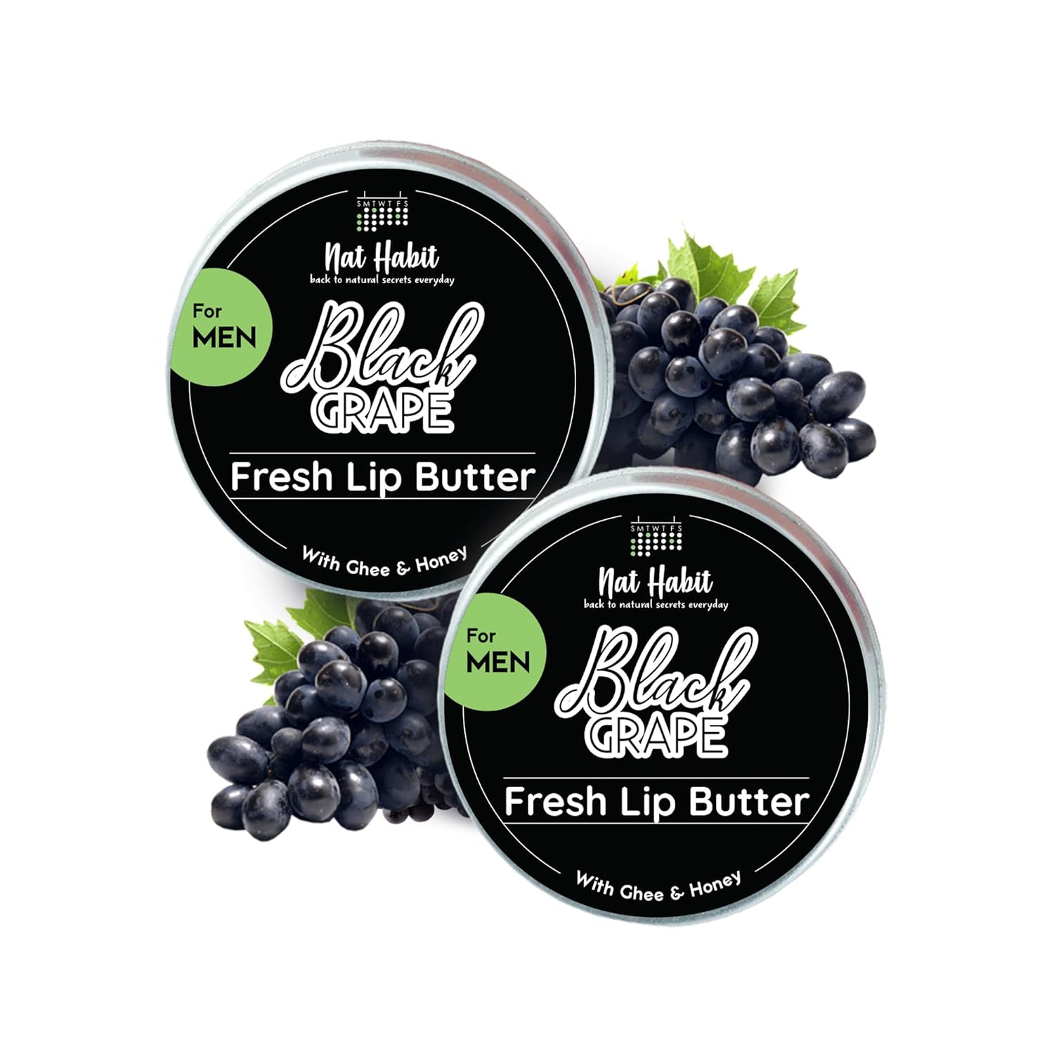Buy Nat Habit Non Tinted 20gm Black Grape Lip Balm For Dark Lips