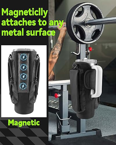 Miniatura 2 de Bolsa magnética de gimnasio para taza Stanley, soporte para botella de agua de 30 onzas, accesorios de taza Stanley, regalos de gimnasio, accesorios