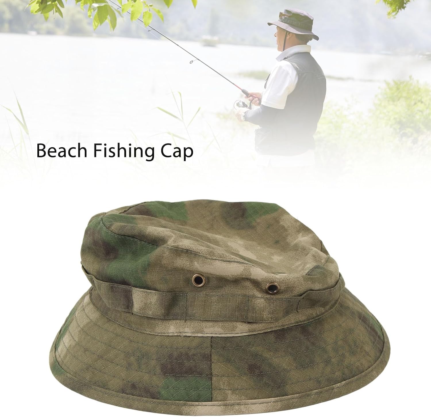 Boonie Hat, Adjustable Buckle Design | Short Brim Design, Weatherproof Outdoor Bucket Hat for Fishing Trips Jungle