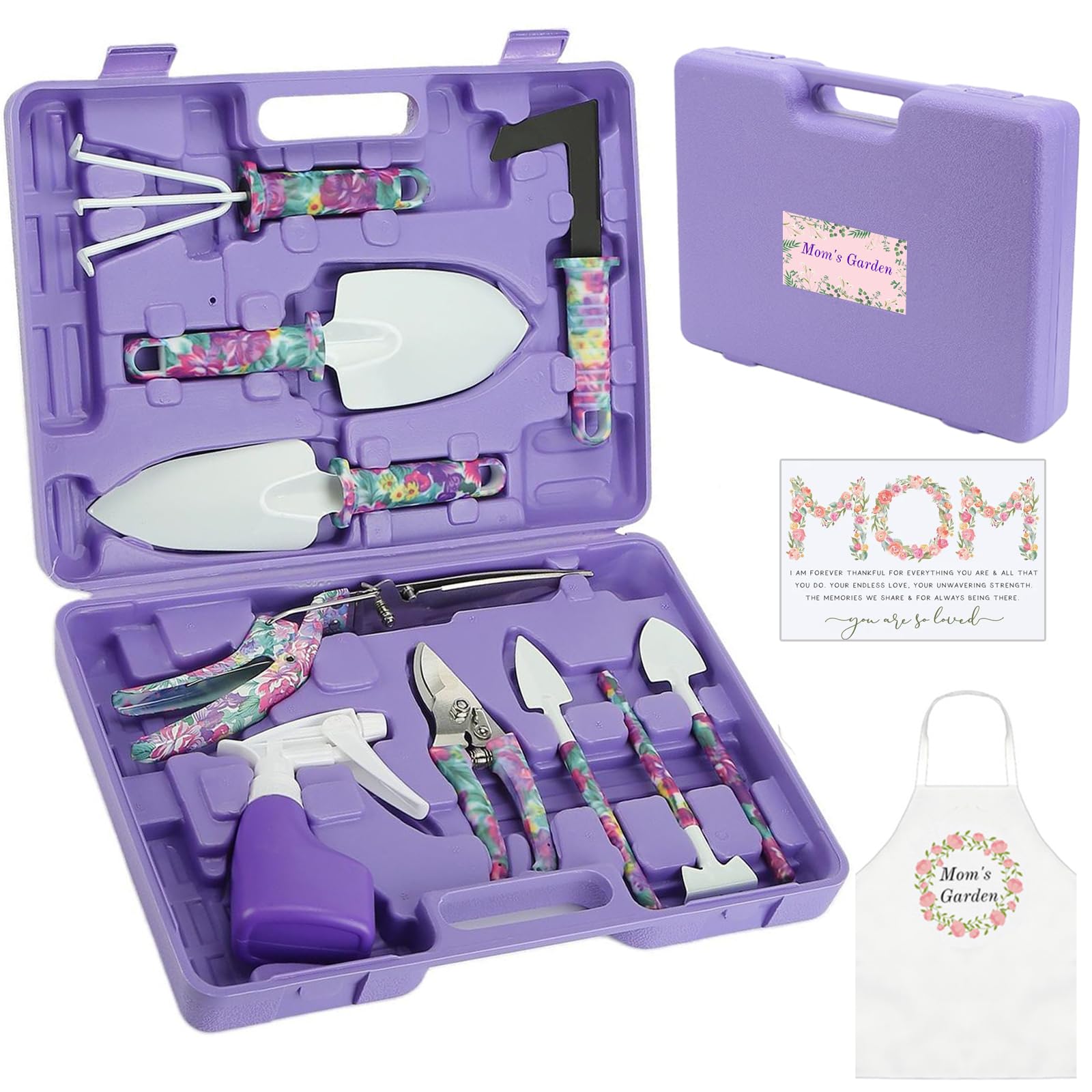 Gardening Hand Tools Kit - Gift for Mom -1 Gardening Hand Tools Kit - Gift for Mom -1