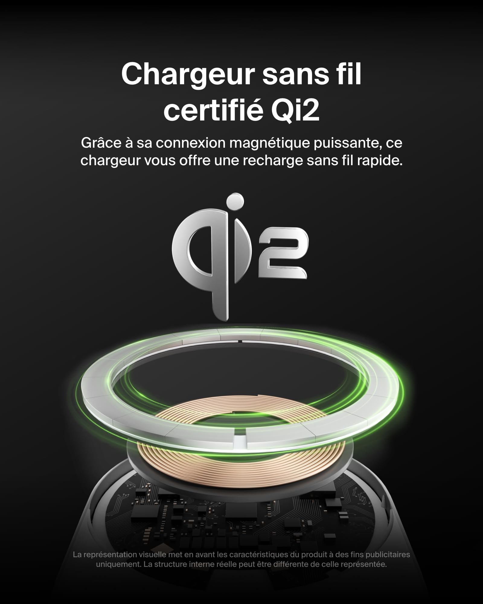 Belkin BoostCharge Pro Chargeur de Voiture Magnétique sans Fil avec Qi2 (15W), Chargeur Compatible MagSafe pour Tous Les modèles de l'iPhone 17, iPhone Air, Câble USB-C et Adaptateur 20W Inclus
