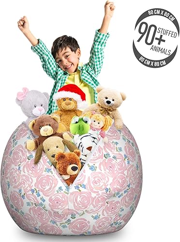 Miniatura 102 de Lunarable Silla de almacenamiento para adolescentes, coloridos patines de estilo retro, para actividades juveniles, para niñas y niños, divertido