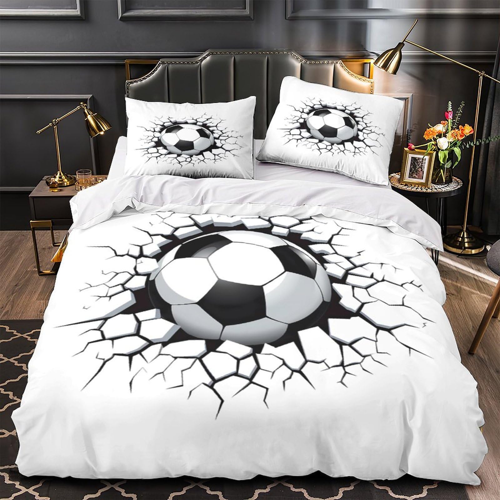 Housse de couette bonhomme de neige 200x200 pour chambre enfant