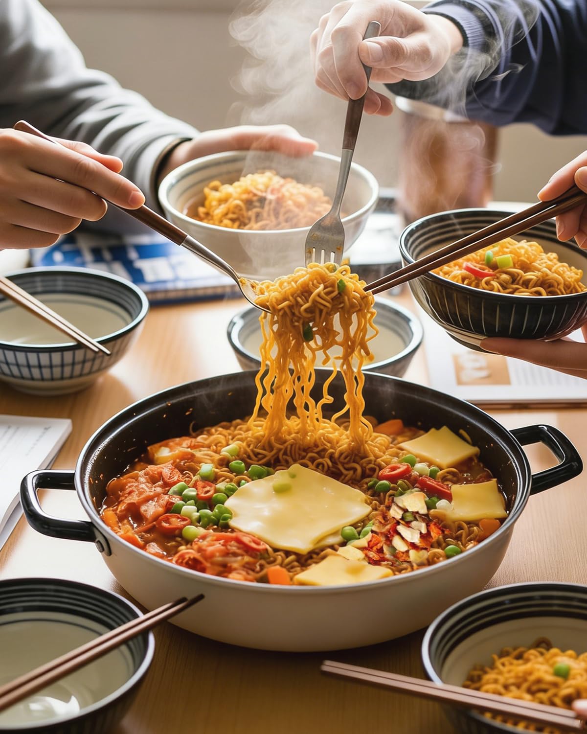 Spicy Garlic Kimchi Ramen Toppings 14oz, Authentic Korean 10 Ingredients Dehydrated Vegetable Mix & Add-Ins for Instant Noodles, Separate Chili Flakes Packet, Low Sodium, Up to 27 Servings thumbnail