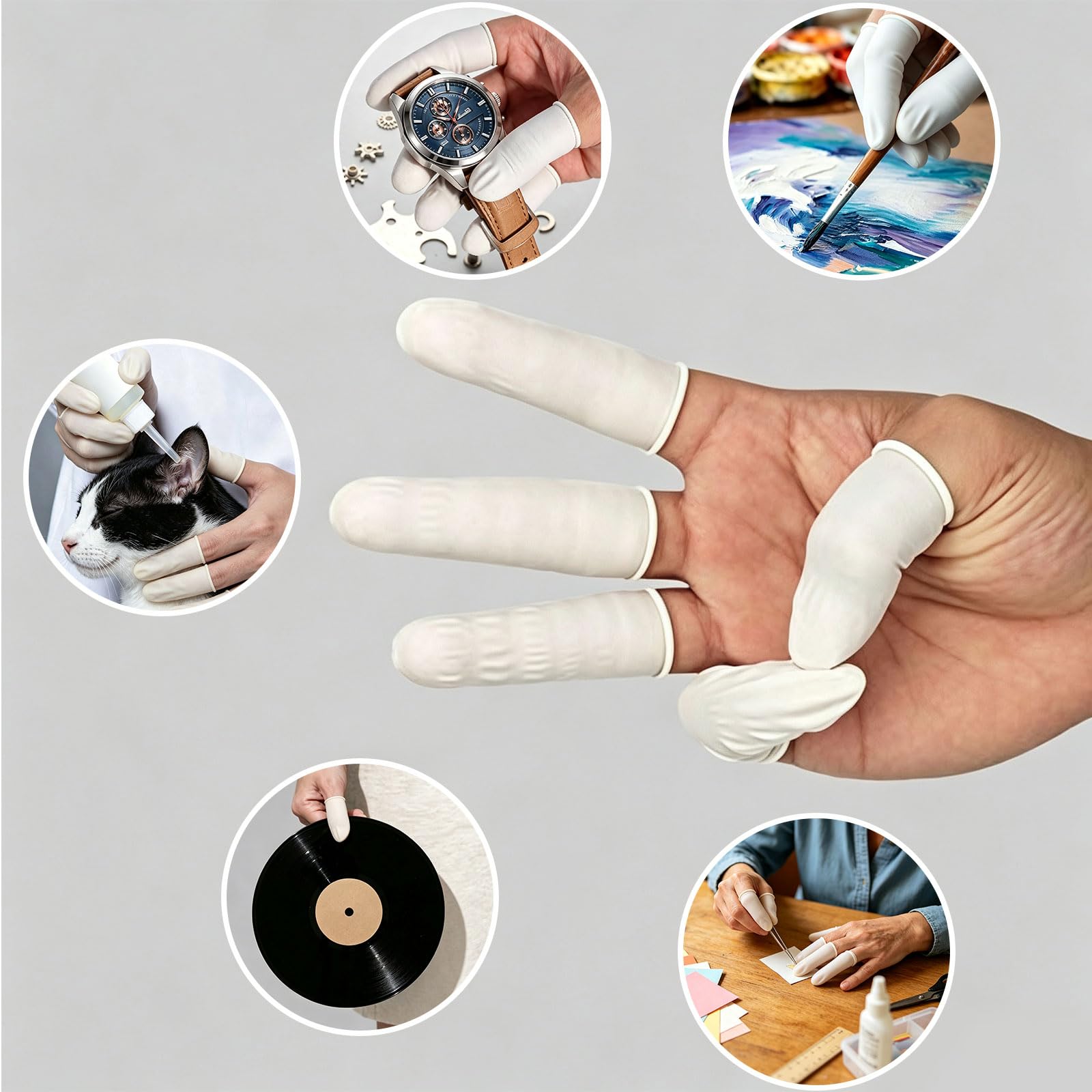 Disposable Finger Cots - 205 Pack -5 Disposable Finger Cots - 205 Pack -5