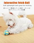 Squeaky Dog Balls, [4 Pack] Interactive Latex Rubber Squeak Dog Toys, 2.4'' Soft Bouncy Fetch Play Ball Toy for Small Dogs Puppies