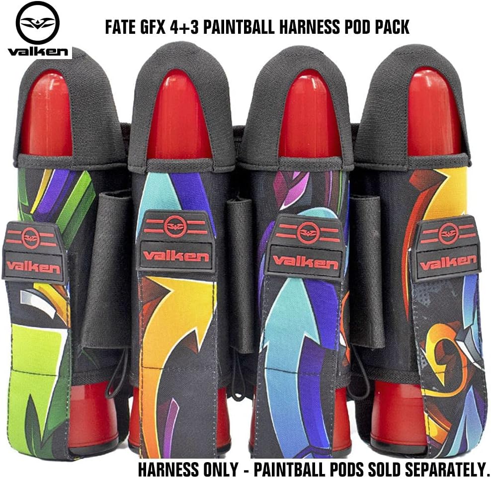 Valken Paintball Fate GFX 4+3 Harness (Graffiti)