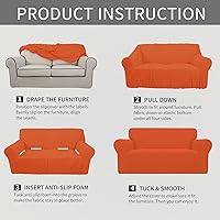 Vista 147 de Easy-Going - Funda elástica para sofá, 1 pieza, protector de muebles, suave, con parte inferior elástica, para niños, tela de jacquard de poliéster