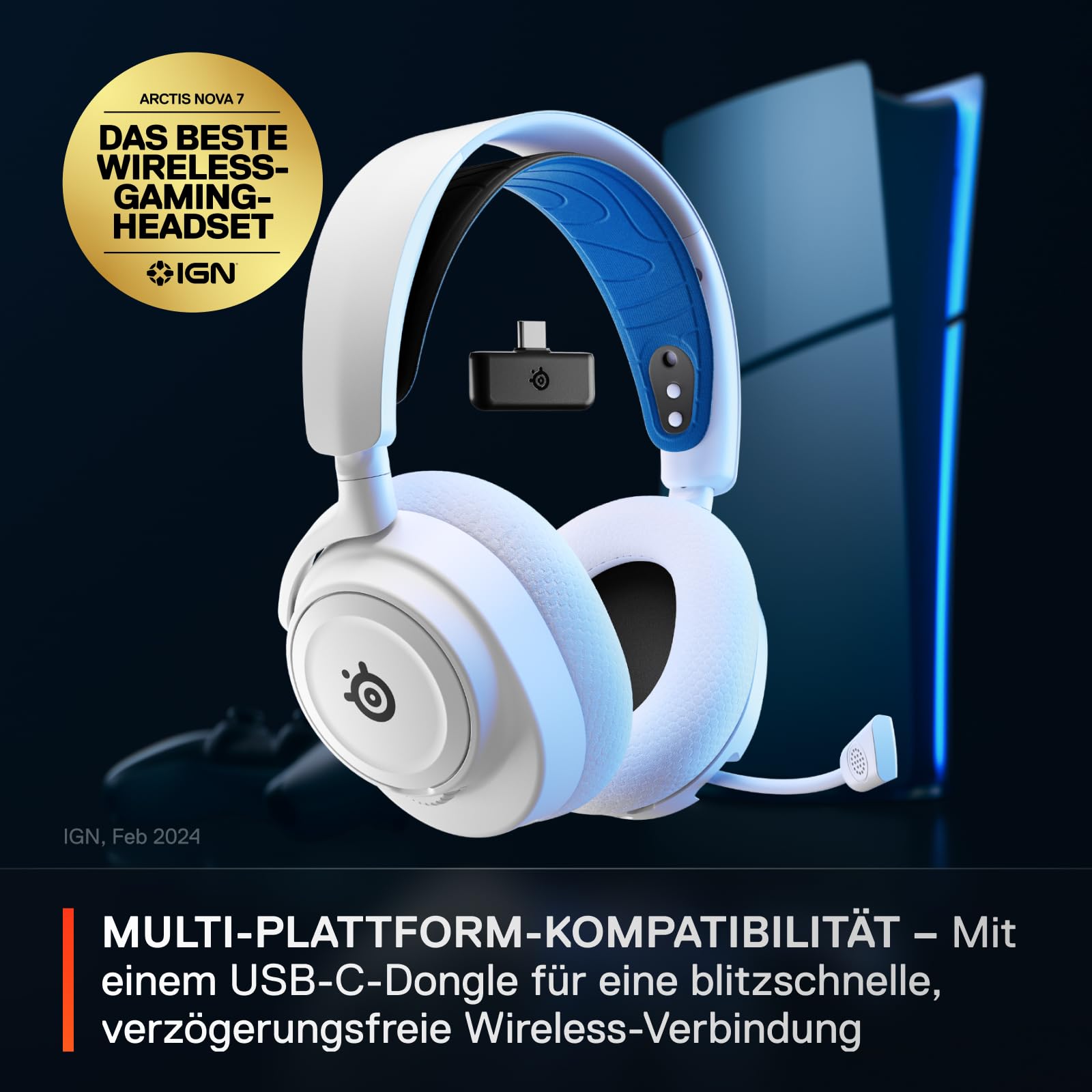 SteelSeries Arctis Nova 7P Wireless – Multi-Platform Gaming