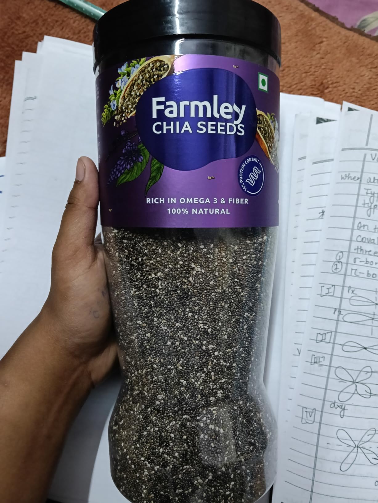 Farmley Chia Seeds 1 Kg, I Seeds for Eating | Seeds for Weight ...