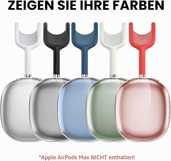 NIUTRENDZ Clear Case for AirPods Max - Soft TPU Case Transparent Protective Case 【Anti-Fingerprint Anti-Scratch & Anti-Dust】