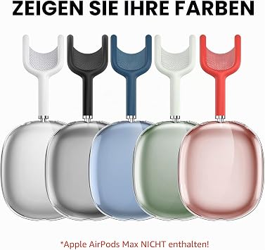 NIUTRENDZ Clear Case for AirPods Max - Soft TPU Case Transparent Protective Case 【Anti-Fingerprint Anti-Scratch & Anti-Dust】