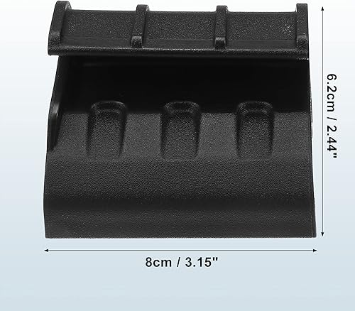 Miniatura 3 de X AUTOHAUX Par de clips negros para ventana trasera trasera izquierda derecha suave soportes de retención soportes de barra de portón trasero para