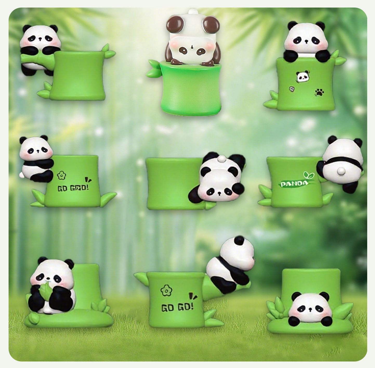 Panda Series Blind Box Whole Set Mystery Box Cute Figure Random Design Collection Home Decoration Holiday Birthday Gift