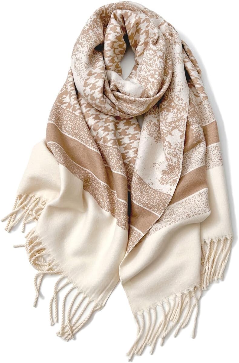 zero season Women's Printed Pashmina Shawl Wrap – Cashmere Feel Scarf Large Blanket Cape for Evening, Travel & Holiday Gifts - Image 9