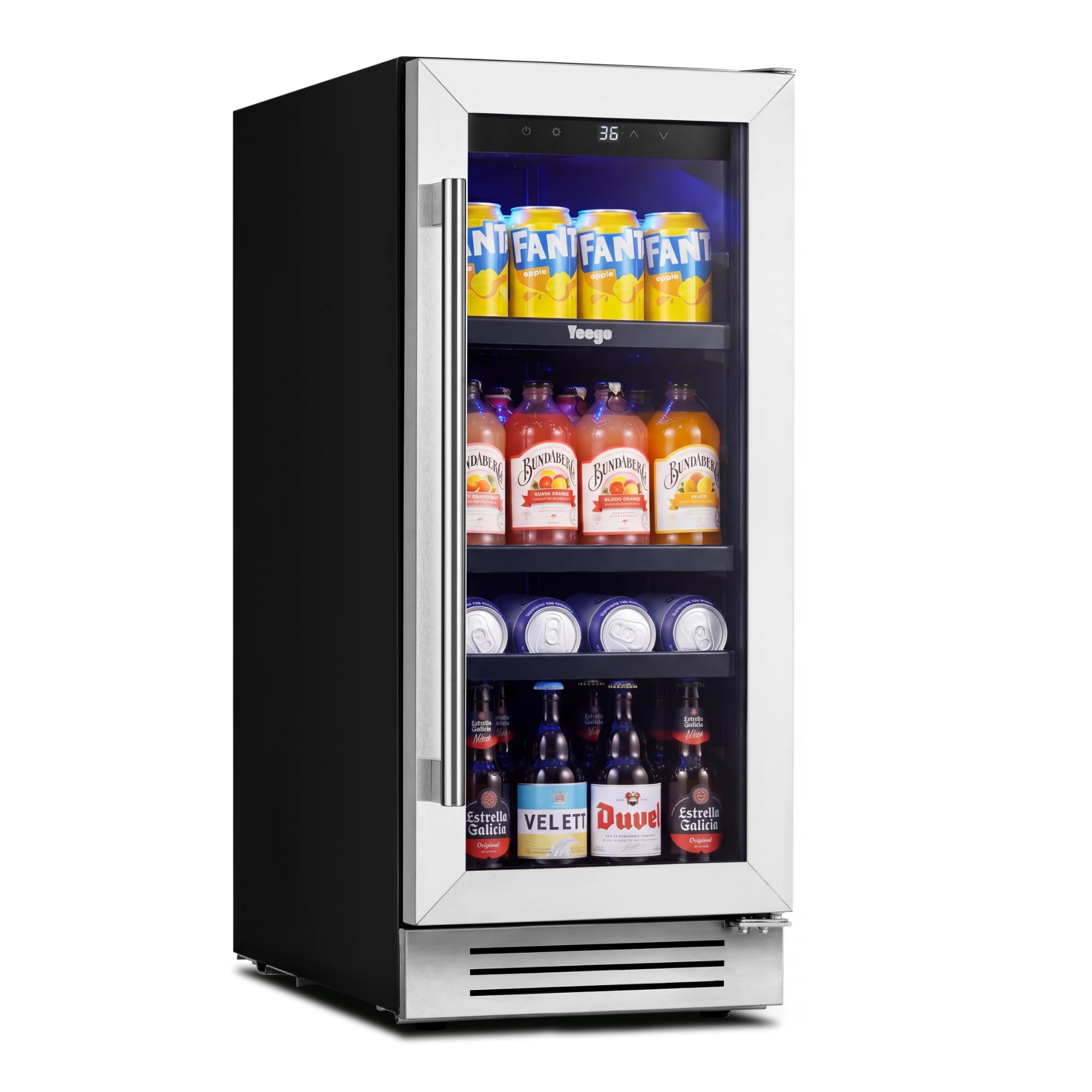 Yeego AZ-YM-YG-BS15-R-1 3 cu ft Wine Cooler