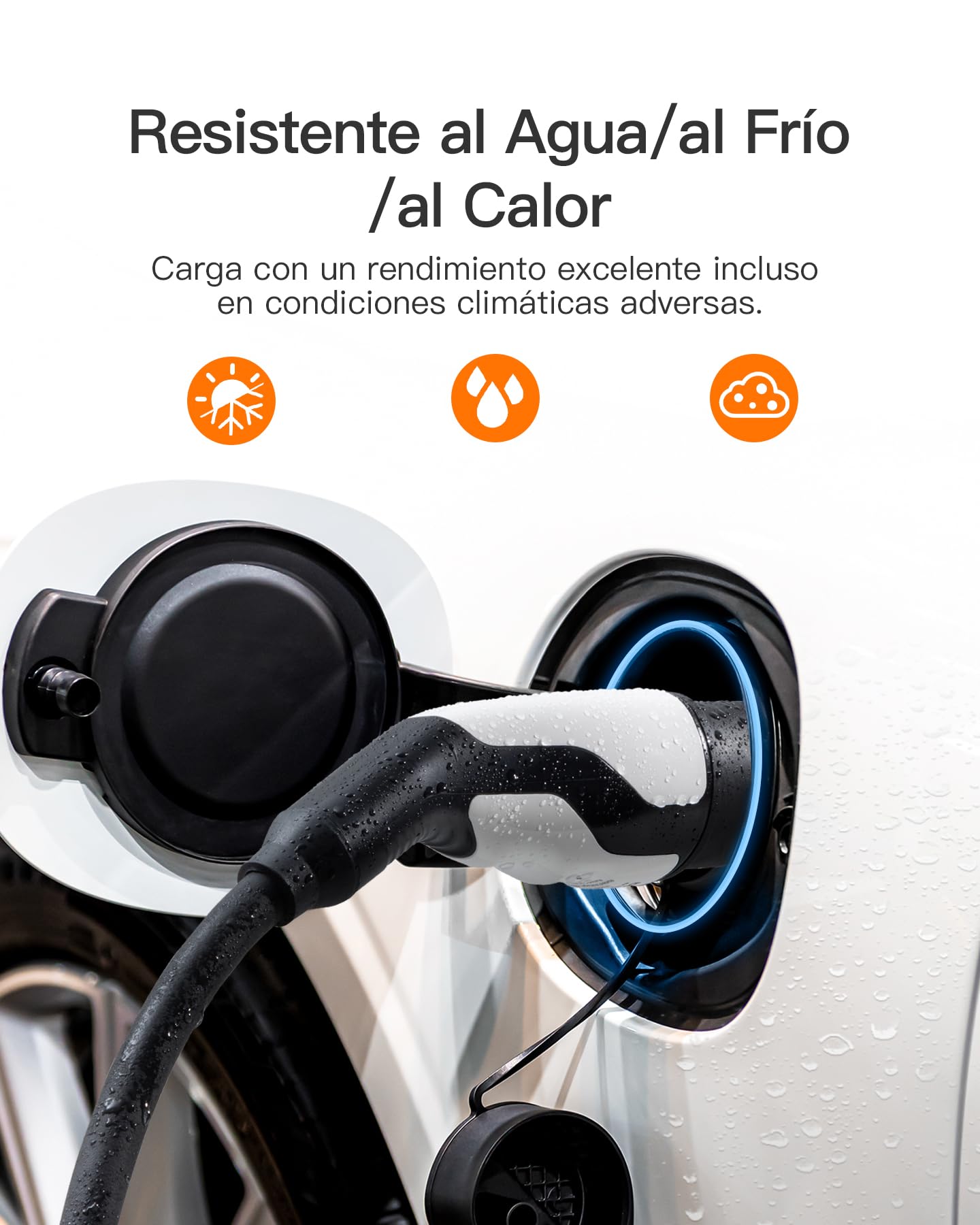 tomons Cable de Carga Coche Electrico Tipo 2, 22 KW 32A Electricidad Trifásica 5M, para EVs y PHEVs, Compatible con Modelo S/X/Y/3, ID.3, ID.4, E-Tron, ZOE, Kona, I3, con CE/TUV, EV1001