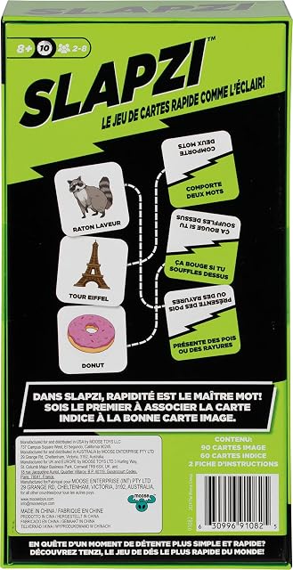 Foto 3 de 5 de Asmodee SLAPZI - Juego de Cartas para Adultos y niños a Partir de 8 años, 2 a 8 Jugadores, 10 min, versión…