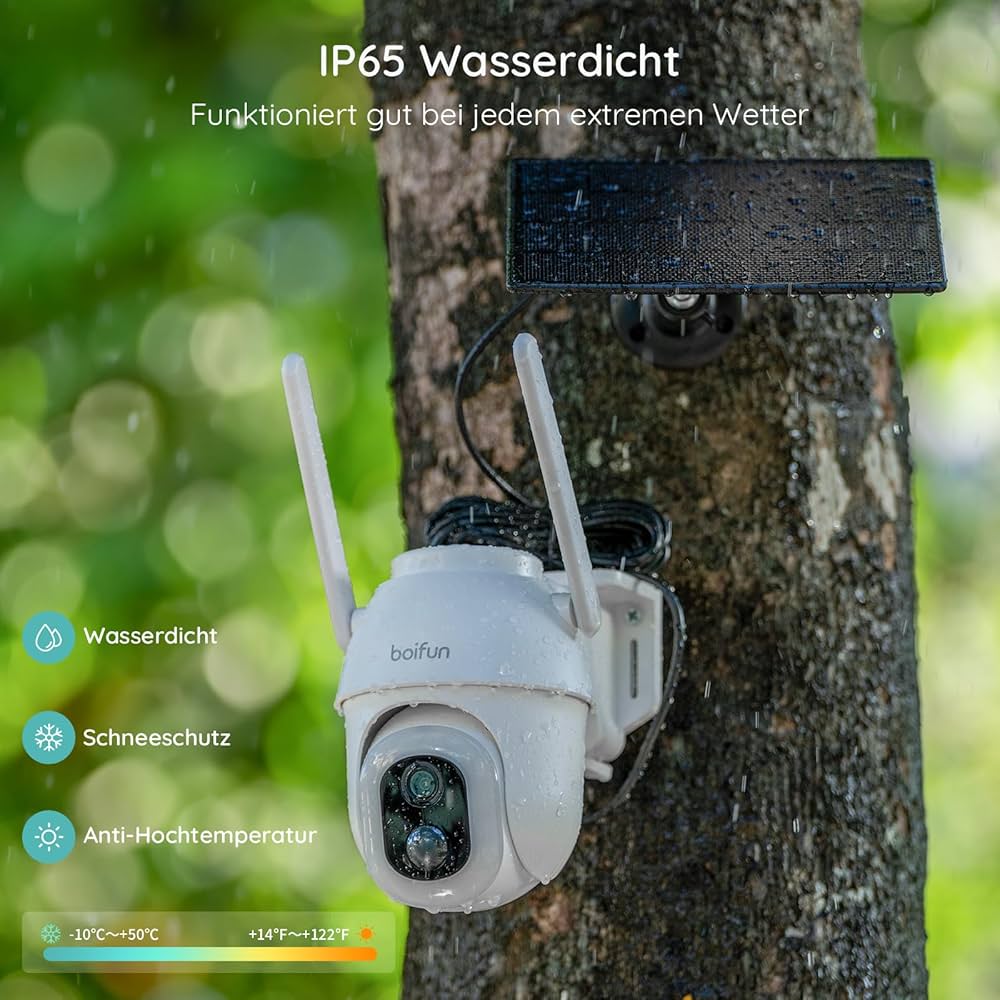 boifun 2K防犯カメラ ソーラーパネル一体型 Amazon.co.jp: 【2025新登場 ソーラーパネル一体型・省電力