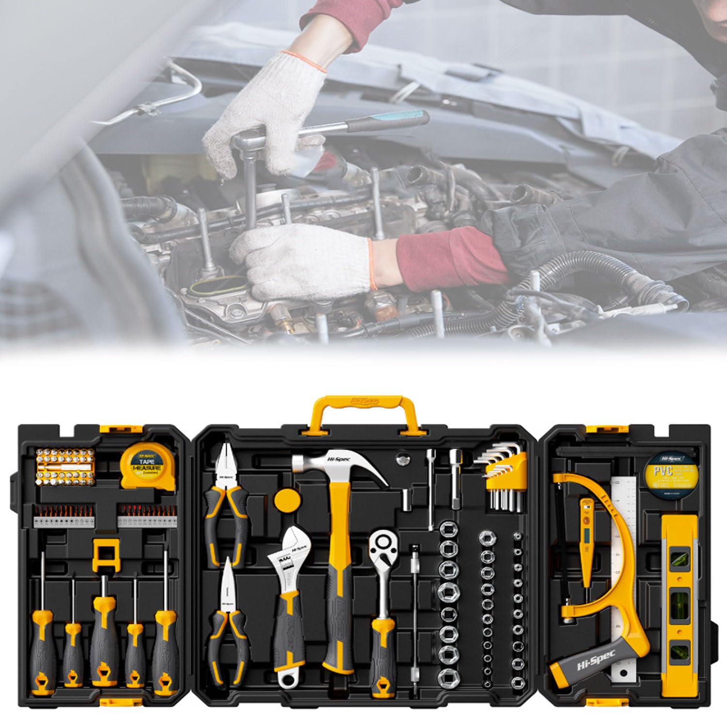Ensemble d'outils de réparation à domicile pour entretenir un véhicule dans son garage