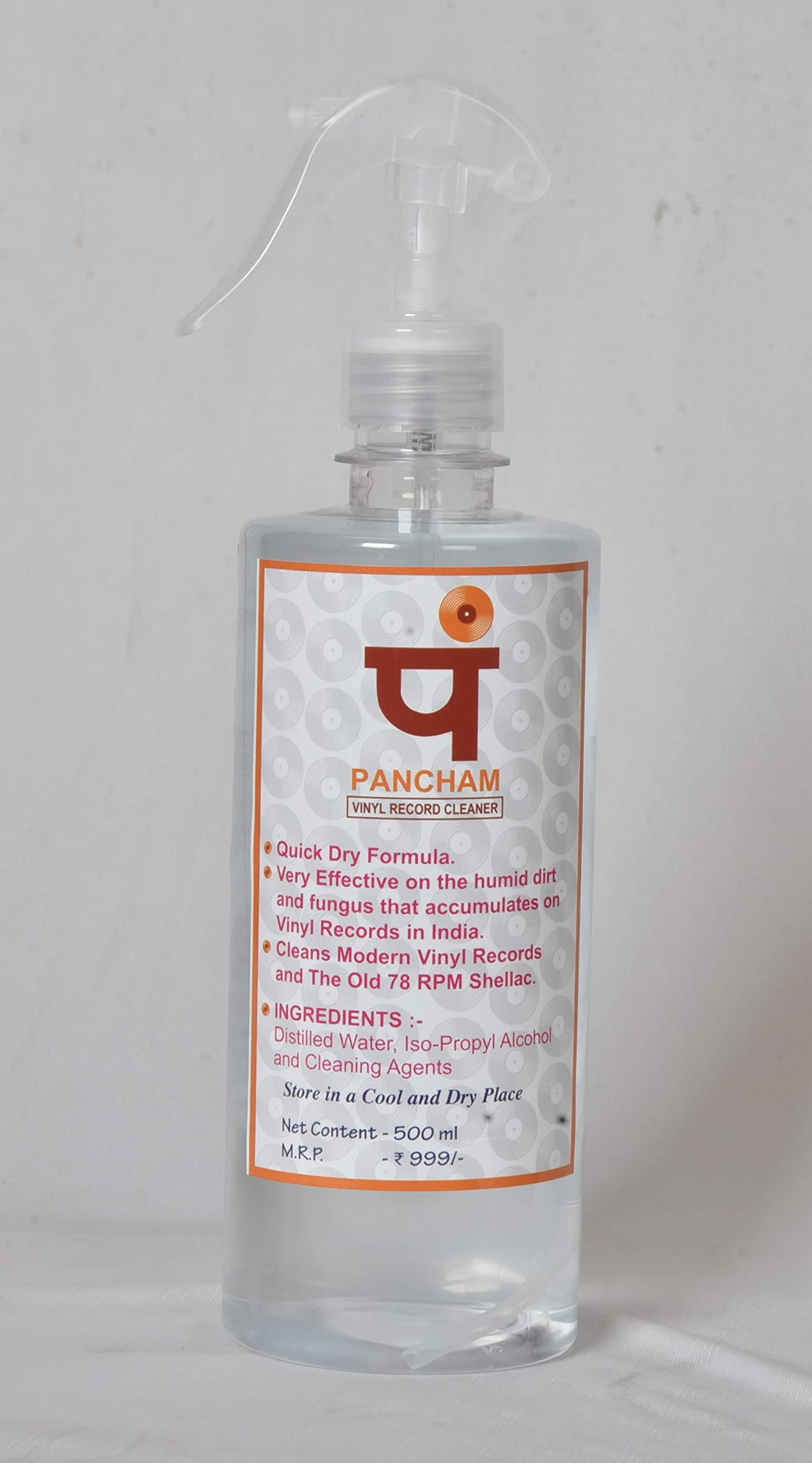 Pancham Vinyl Record Cleaner Quick Dry (500ml)
