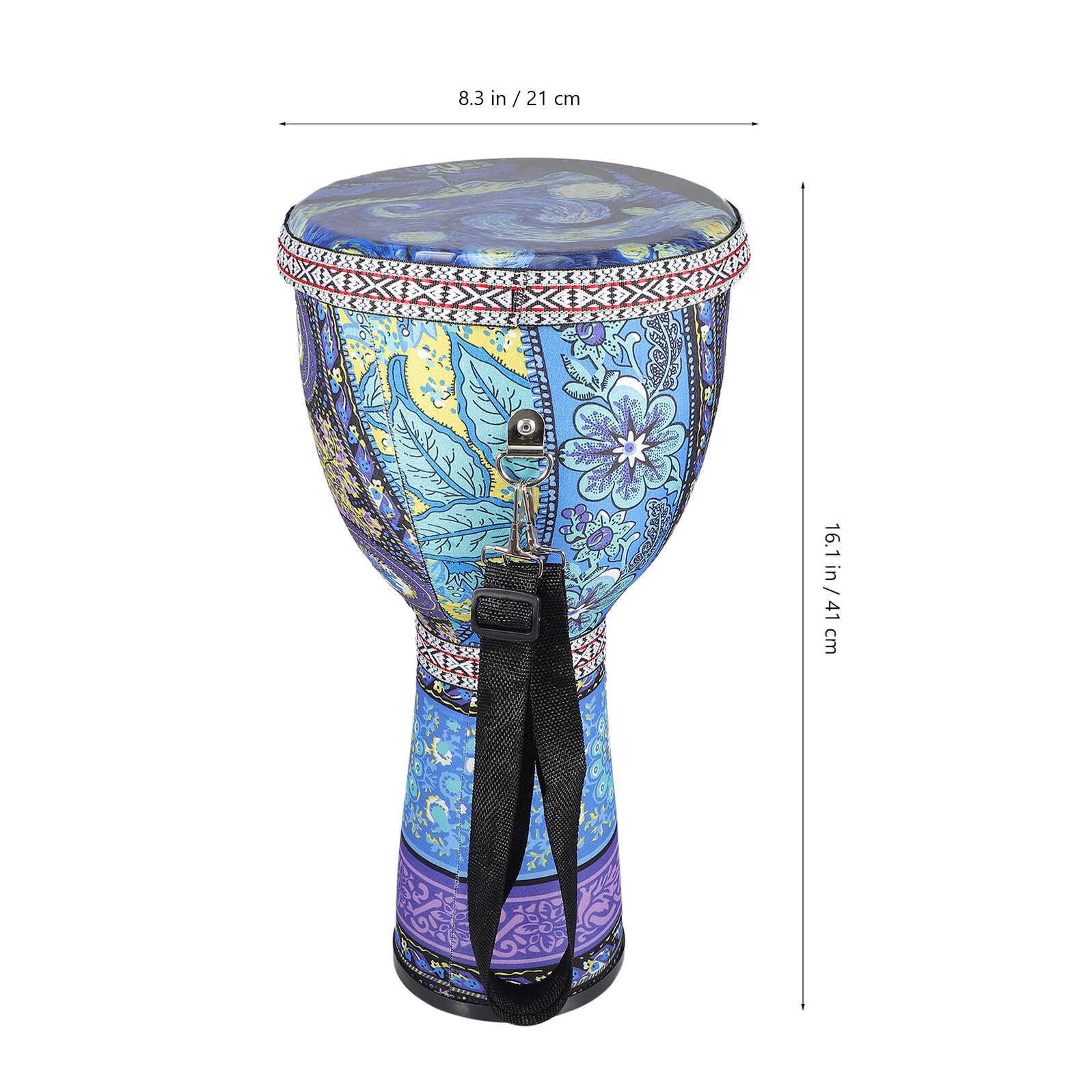 Tambor de Percusión Africana de Mano PVC 8, 5 Pulgadas 1 Pieza