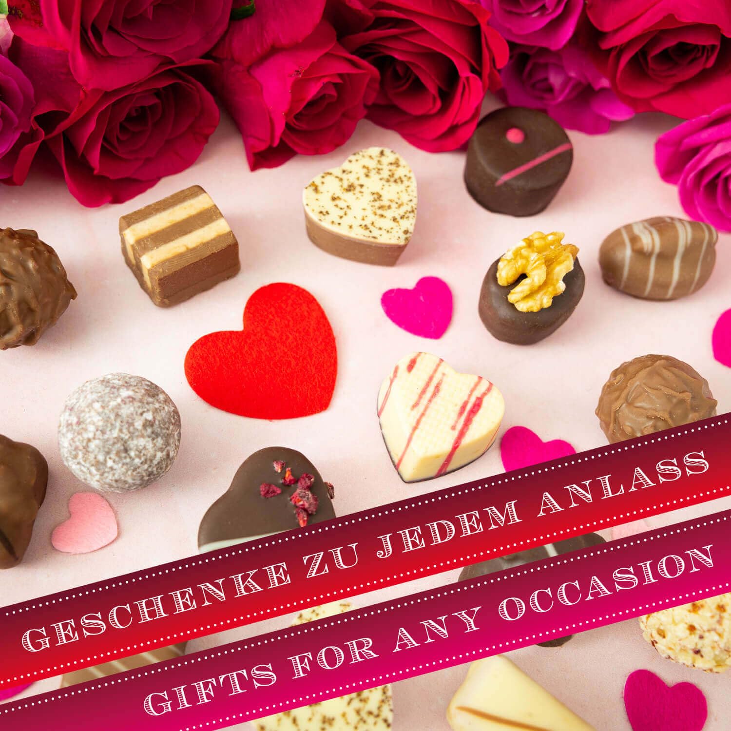 Hallingers Genuss Manufaktur Pralinen Valentinstagsgeschenk - ohne Alkohol, handmade aus Confiserie-Edelkakao in wertiger XXL-Geschenkdose "Ich liebe Dich", Valentintstag für Frauen Männer