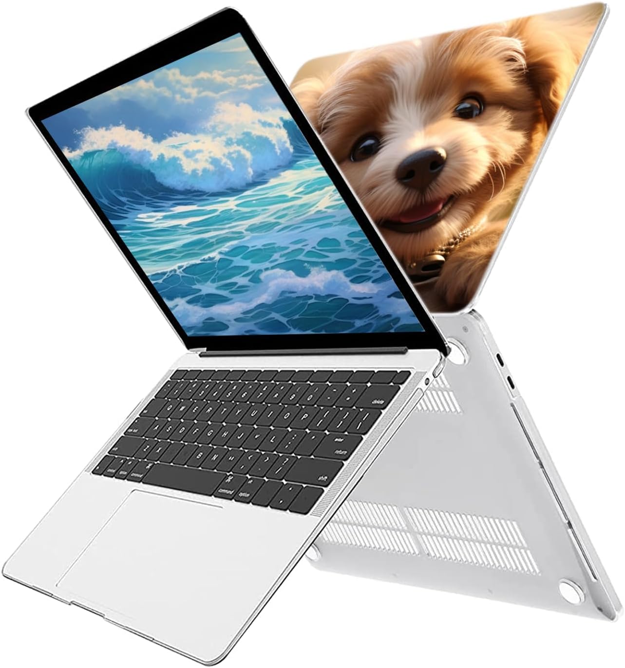 Personalized Custom Photos Laptop Case for Clear MacBook Air 13.6 inch Case Model M4 A3240/M2 A2681/M3 A3113 (Release 20252024/2023//2022) with Keyboard Cover