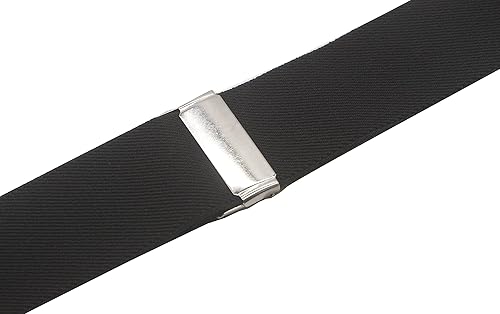 Miniatura 6 de Doloise Tirantes para hombre con 3 ganchos giratorios, trabillas para cinturón de 1.4 pulgadas de ancho, tirantes ajustables y resistentes