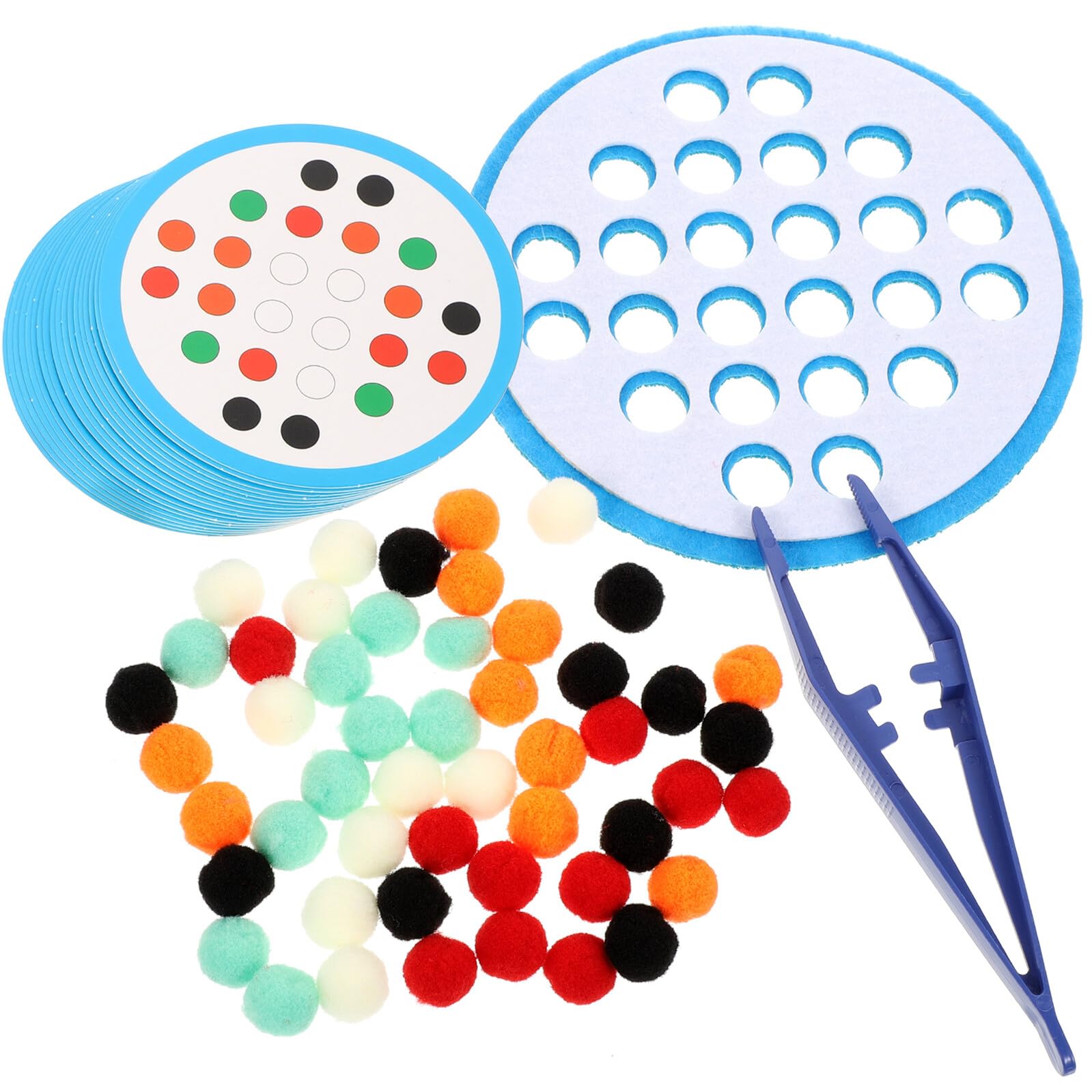 Toyvian Giocattoli Educativi per Ragazzo Ragazza Palline Pelose Accessori per Giochi Materiali in Tessuto Non Tessuto di Qualità Superiore Pratico e Resistente per Attività Mentali