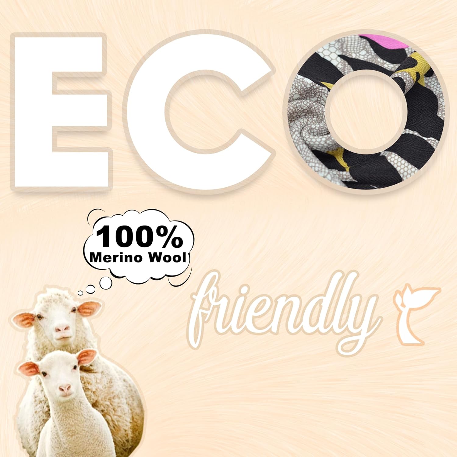 DANA XU 100% Merino Wool Pashmina Shawl for Women 96"x43", Oversized Cashmere Wrap with Tassels, Floral Travel Blanket Cape - Image 2