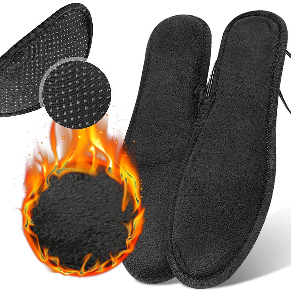 Plantillas de Zapatos con calefacción USB para el Calor del Invierno - Calefacción eléctrica para Hombres y Mujeres Plantillas calefactoras