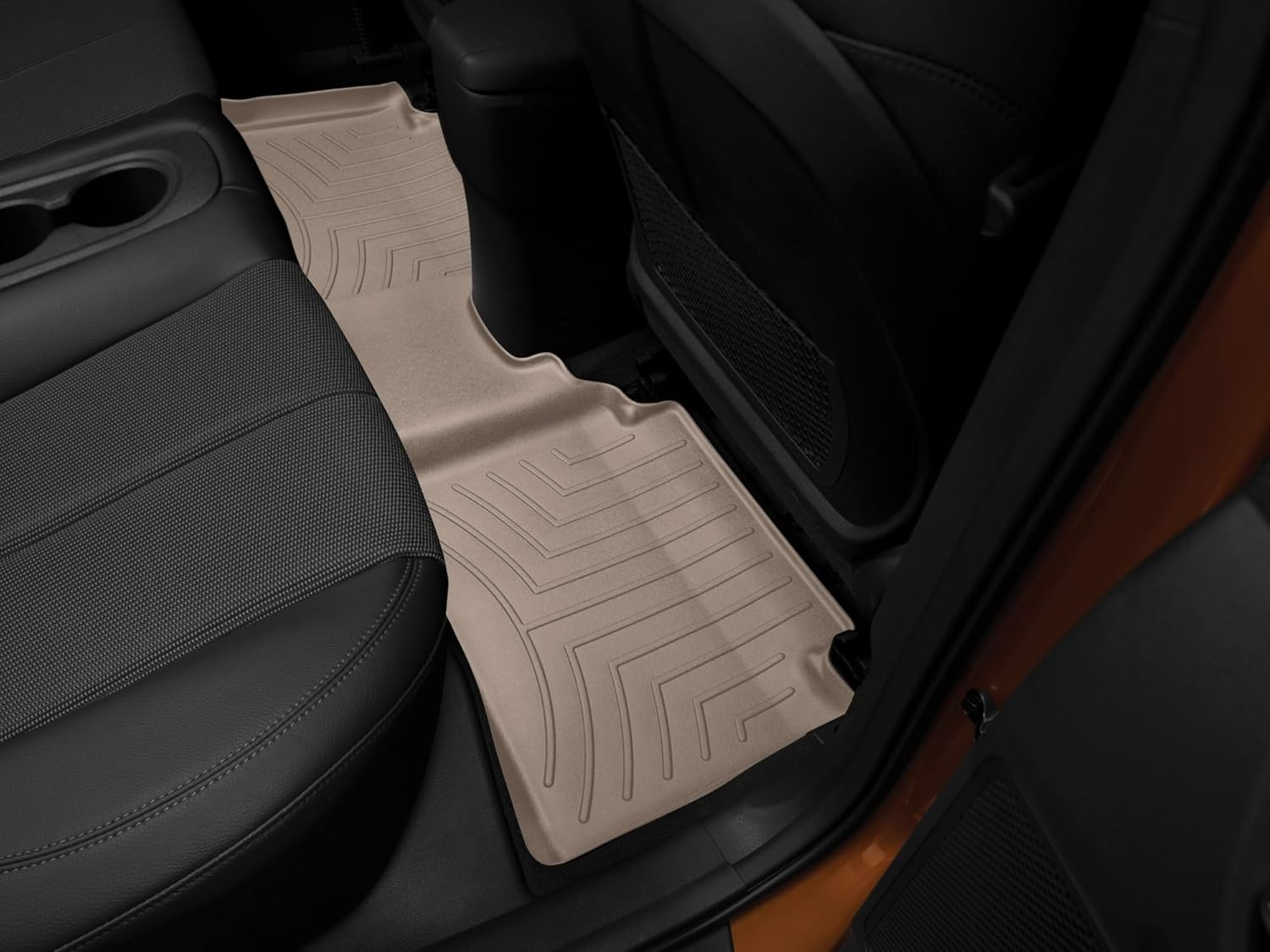 WeatherTech Custom Fit FloorLiner Floor Mats for Hyundai Veloster (453422) - 2nd Row, Tan