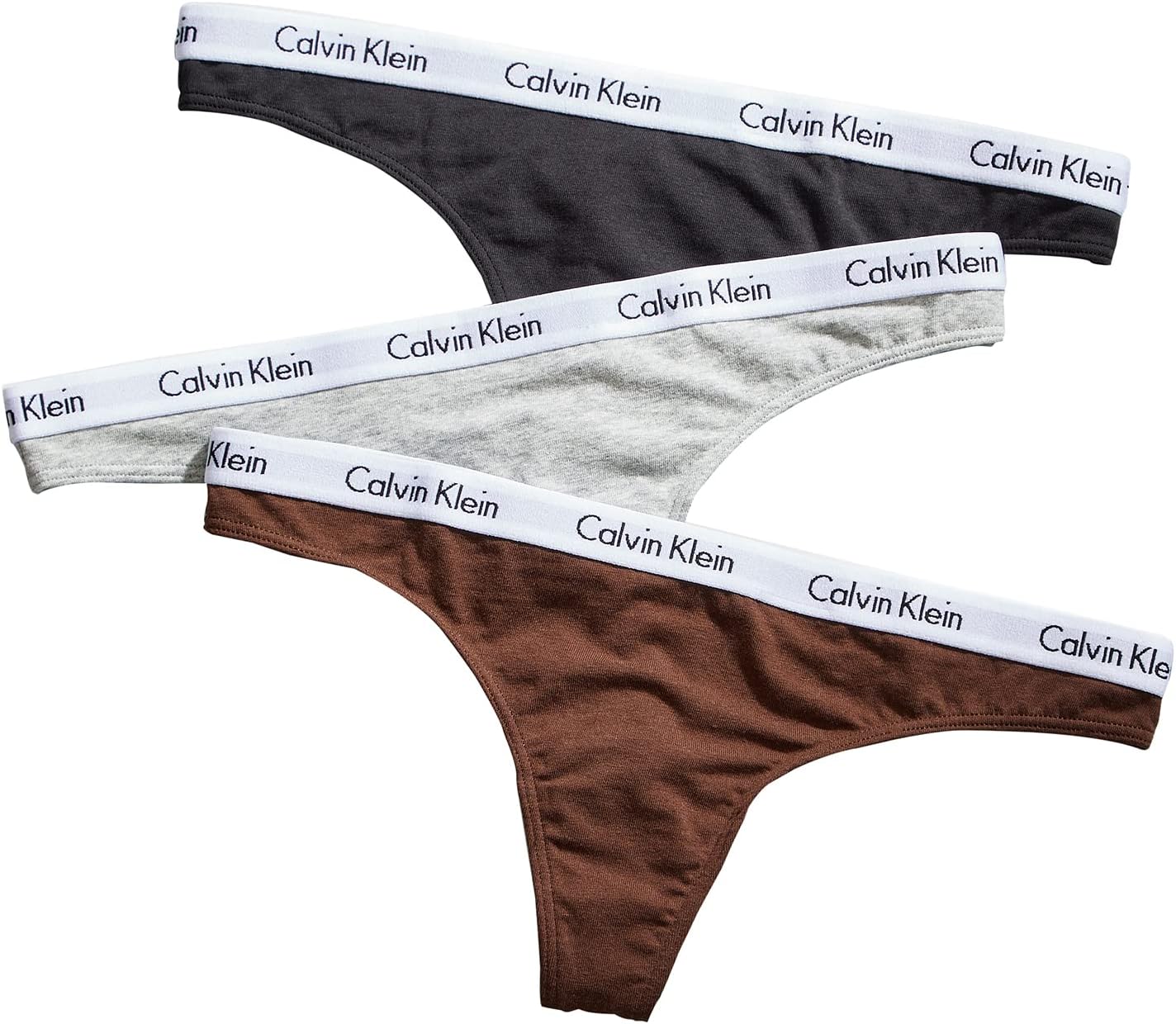 Amazon.com: Calvin Klein Carousel Thong 3-Pack, M, Grey/Black/Brown : Clothing, Shoes & Jewelry