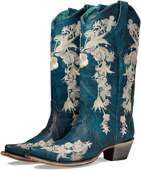 Женские ботинки Corral Boots A4361, цвет: Тёмно-синий