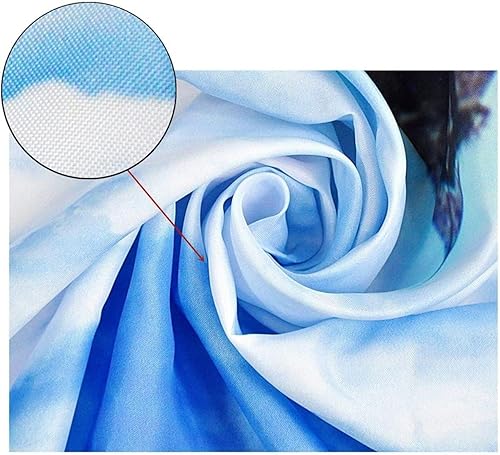 Miniatura 6 de LB Tapiz de bosque de invierno, árbol de pino de Navidad con copo de nieve y ventana blanca para dormitorio, paisaje de montaña, tapiz colgante de