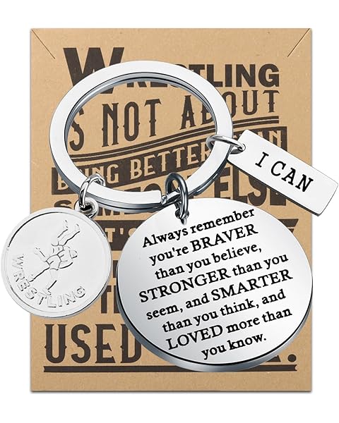 WSNANG Wrestling Gifts Wrestling Keychain Wrestling Jewelry Wrestler Gifts Wrestling Lover Gifts Wrestling Coach Keychain