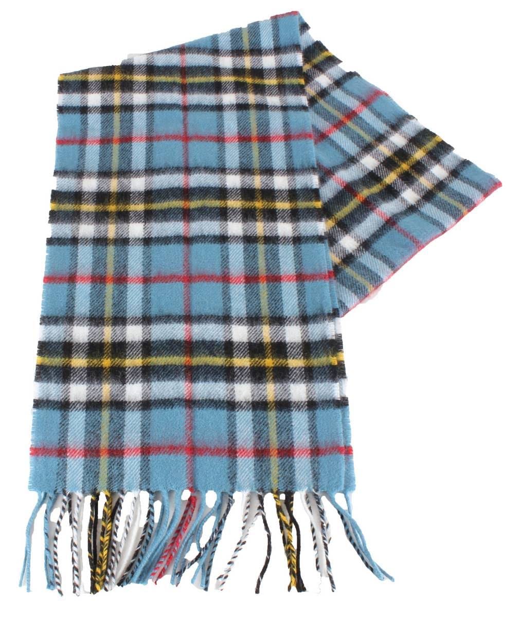 Lochcarron of Scotland Thomson Blue Lambswool Scarf
