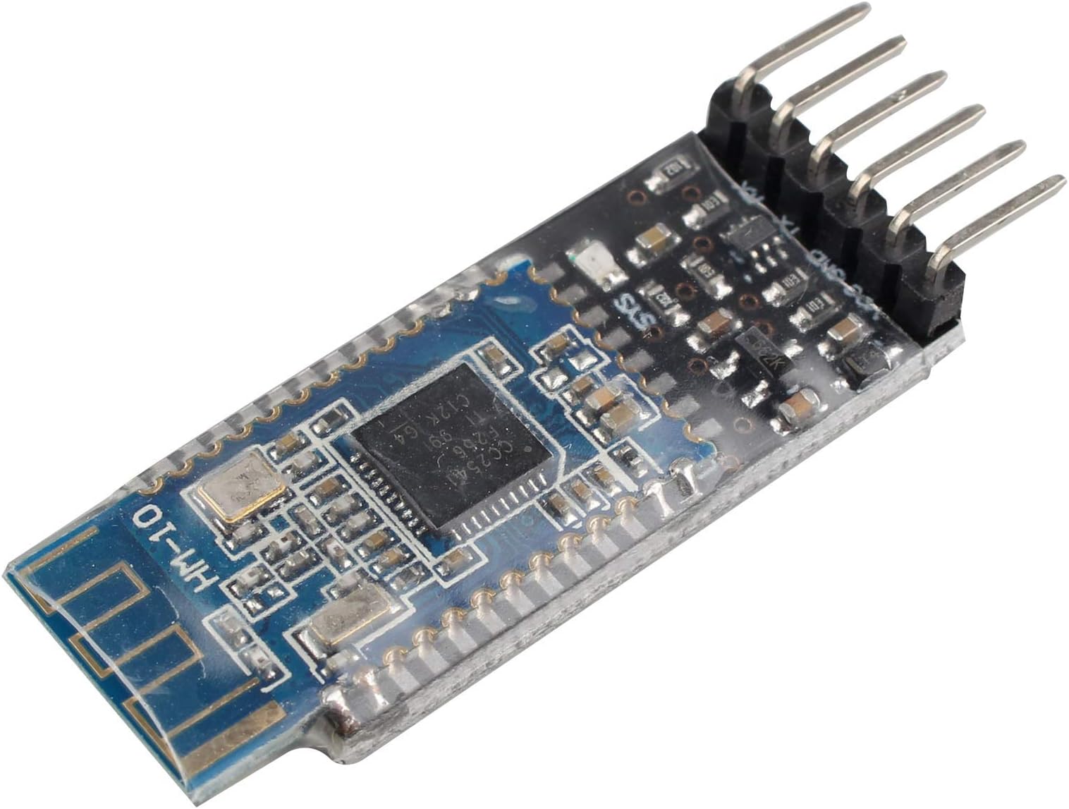 HALJIA HM-10 Bluetooth 4.0 UART Serial Module with 6 PIN Base Board with Logic Level Conversion Compatible with Arduino UNO R3 Mega 2560 Nano