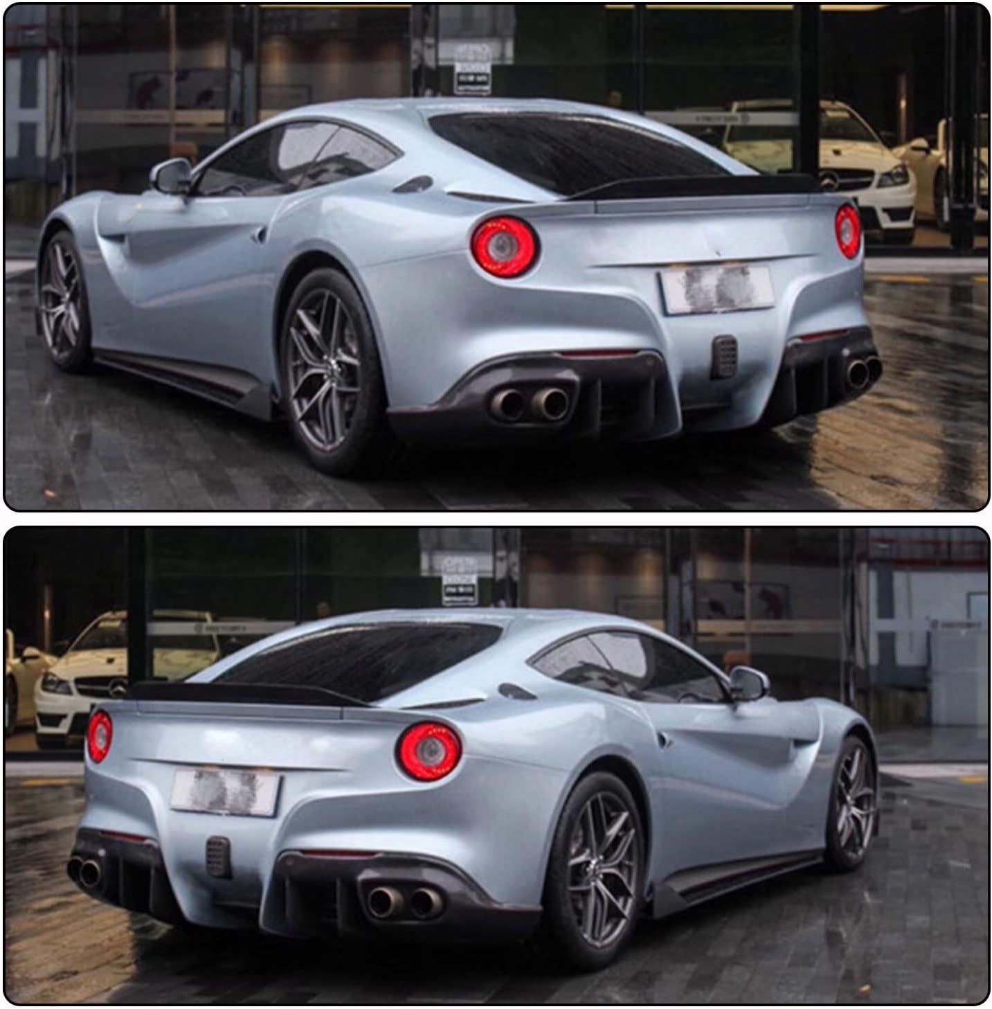 Carbon Fiber Rear Trunk Spoiler for Ferrari F12 Berlinetta 2012-2017 Coupe 2-Door Rear Boot Lid Duckbill Highkick Wing Lip Factory Outlet