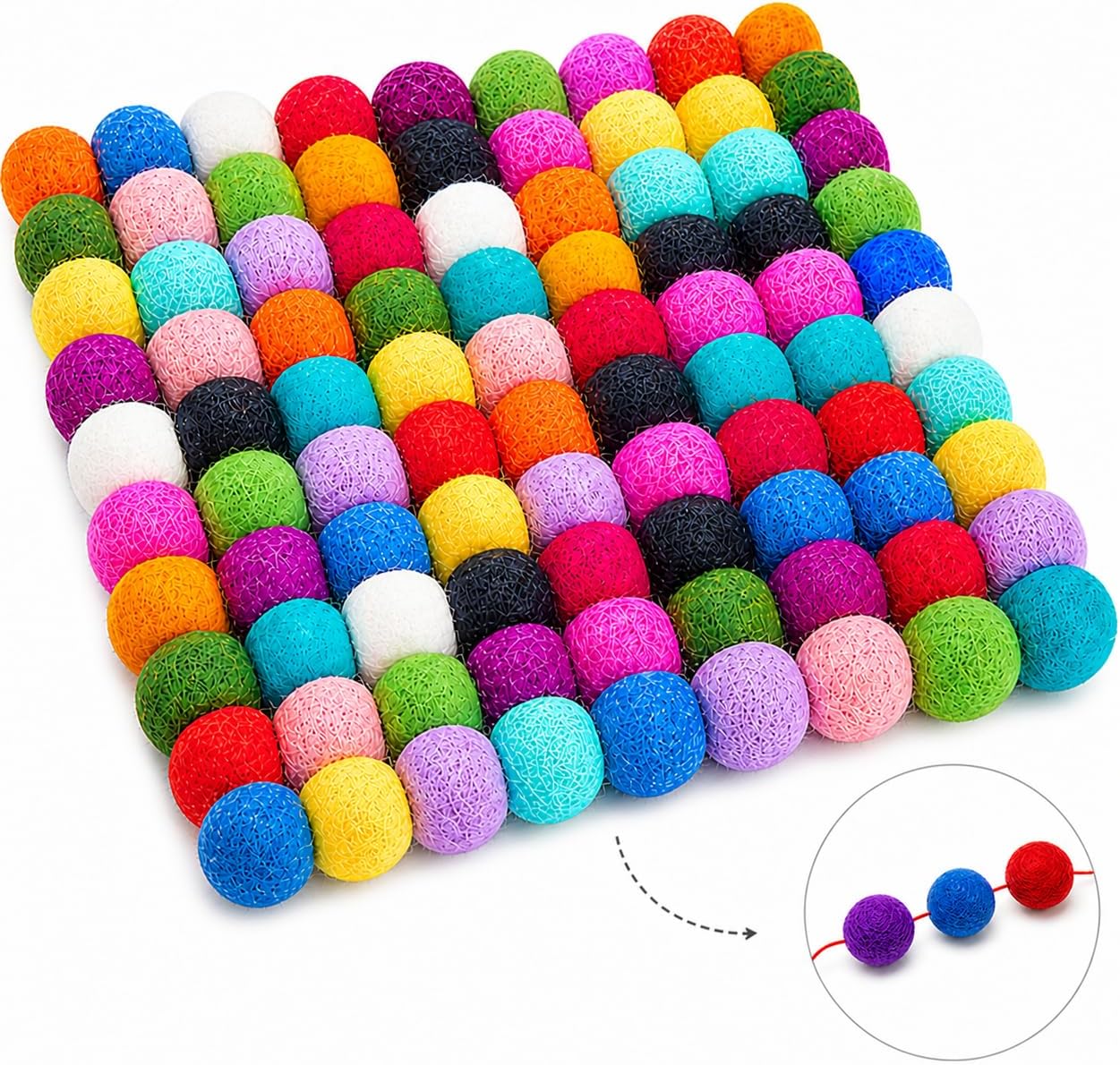 Felt Trivet Pot Mat - Protect Your Table - Hand-Felted in Nepal, Multicolor 16cm - Cute and Durable Heat-Resistant by Woolygon (Multi-Color, Large - 16cm)