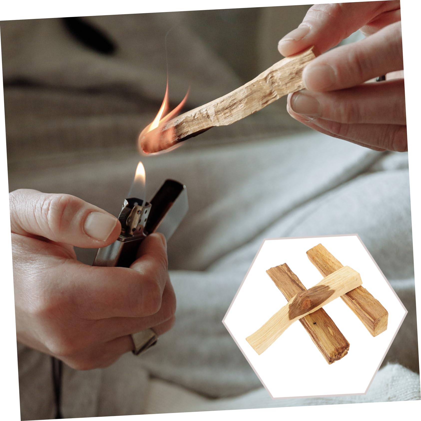 Varillas De Madera para Incienso De Incienso Aromático para Yoga Y Relajantes Material De Madera Premium Purificadores De Aire para Hogar Y Oficina 3 Piezas X 4