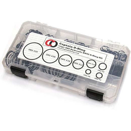 Captain O-Ring Flat Face Hydraulic O-Ring Seal Kit